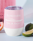 Sailing With Rose Wine Tumbler