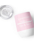 Sailing With Rose Wine Tumbler