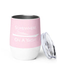 Sailing With Rose Wine Tumbler