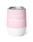 Sailing With Rose Wine Tumbler