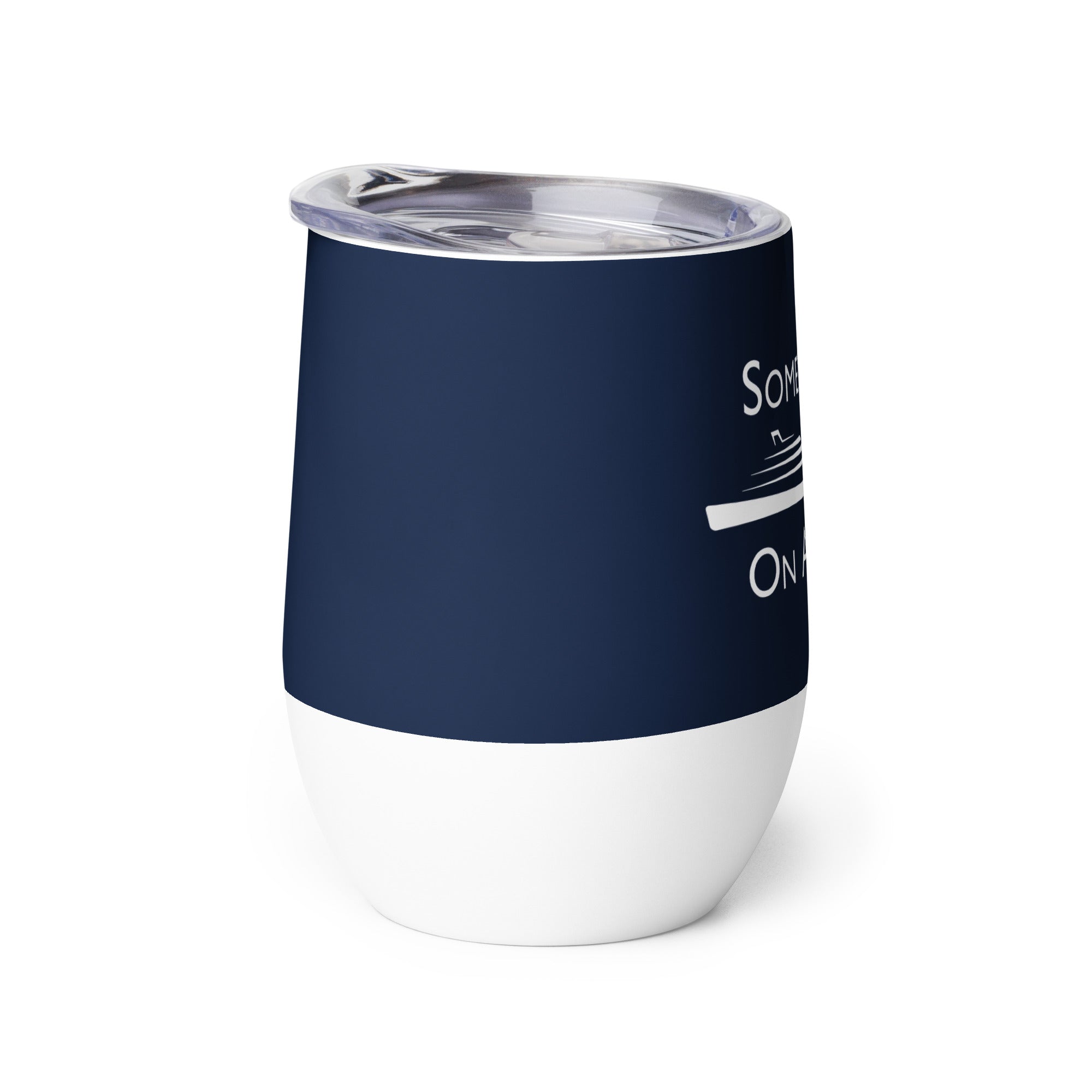 Sailing With Champagne Wine Tumbler