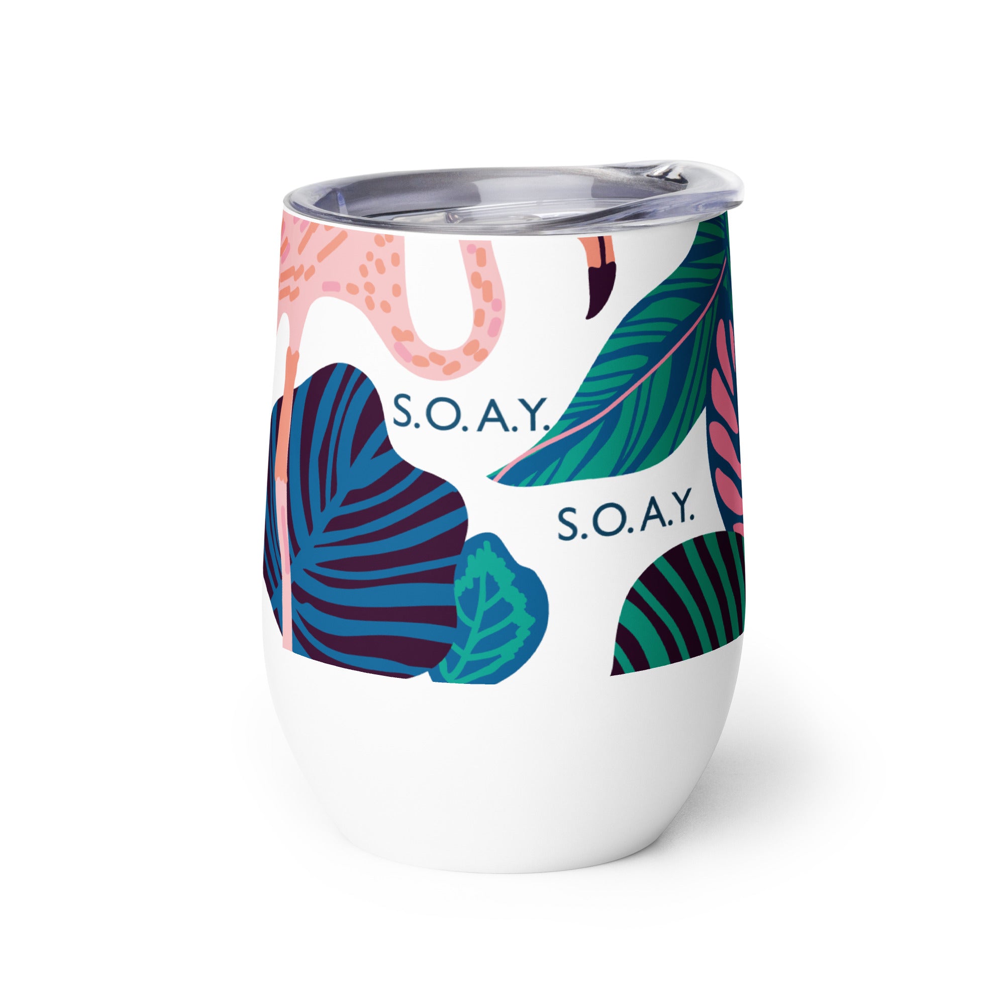 Beachin Around Wine Tumbler